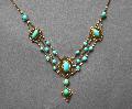 Edwardian Turquoise And Gold Necklace